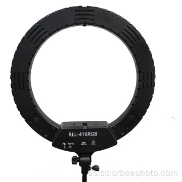 Fotografía anillo de luz bicolor selfie de 18 pulgadas con trípode